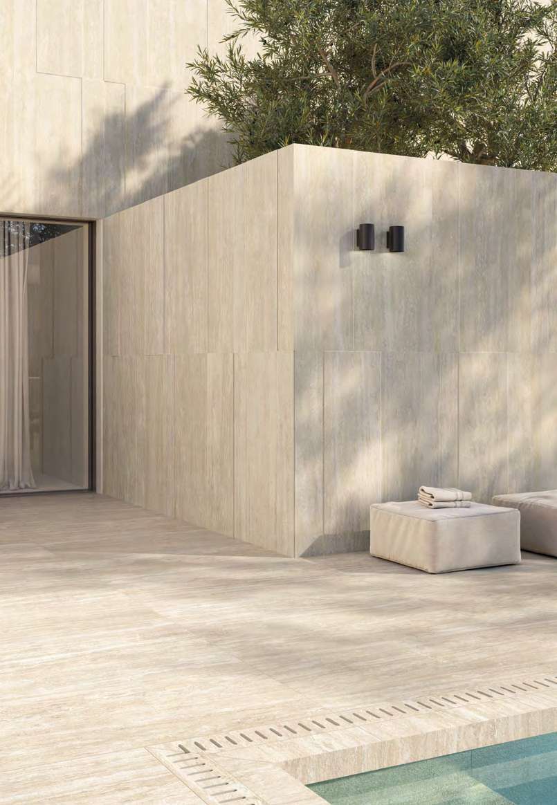 Travertino Beige Vein Cut X Mm Myaree Ceramics